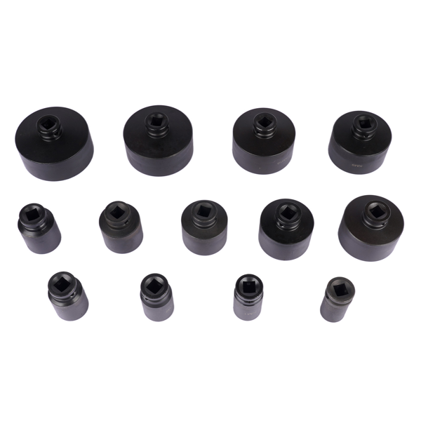 螺母套筒套件 13 Sizes of 4-slot Spindle Nut Sockets 1/2” Drive KM Groove Locknut Hub Removal-9