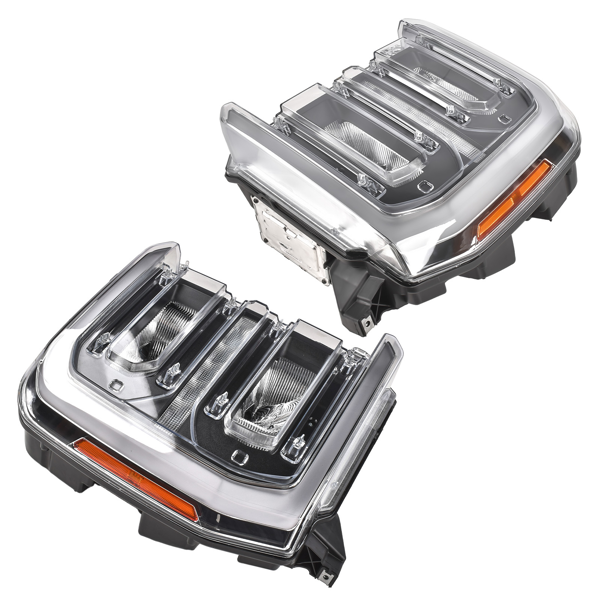 大灯总成 2Pcs Left & Right LED Headlight Set Fit for 2023-2026 Ford F-250 F-350 Super Duty FO2502432/3432-4