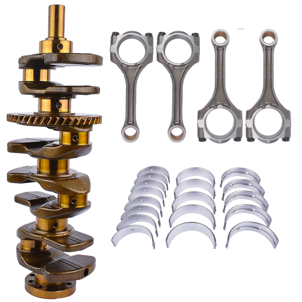 曲轴套装 Engine Crankshaft+Con Rods+Bearings Set Replacement for Toyota Rav4 Highlander Scion tC xB-6