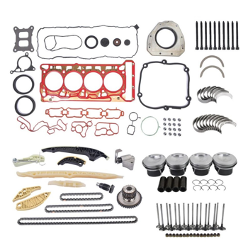 发动机大修包 Engine Rebuild Overhaul Pistons Gaskets Kit Replacement for VW Golf GTI Audi A4 A6 Q5 2.0T