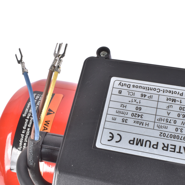 喷射泵 Jet Pump 115/230 Volt 3/4 HP 12.8 GPM Fit for Wells Up To 25' Deep 97080702 Red New-8