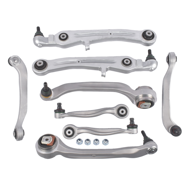 控制臂 8Pcs Front Upper and Lower Control Arms Replacement for 2004-2019 Bentley Continental Gt Gtc-6