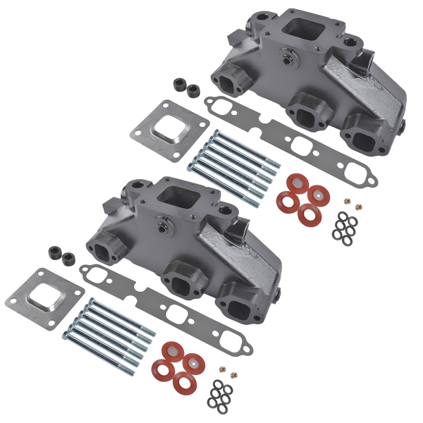 禁售Amazon 排气歧管 2*Exhaust Manifold w/gaskets bolts Replacement for Mercruiser GM 4.3 2002-UP Dry Joint Riser-6