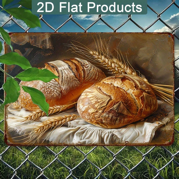 CIFbuy 复古德国语名言 2D 平面金属标牌 8x12 英寸 乡村德语短语墙饰 复古易挂铁质壁挂装饰标牌（TikTok, temu 自提物流）-4