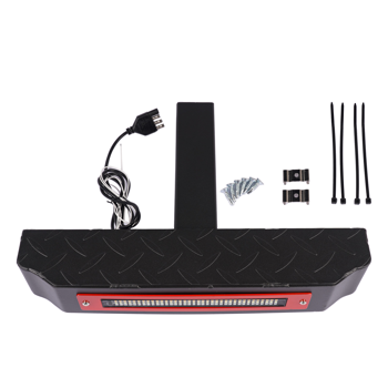 踏板 Hitch Step with Light 108 LED Brake Lighting (6 Modes) 700lbs Max Load Steel Bar