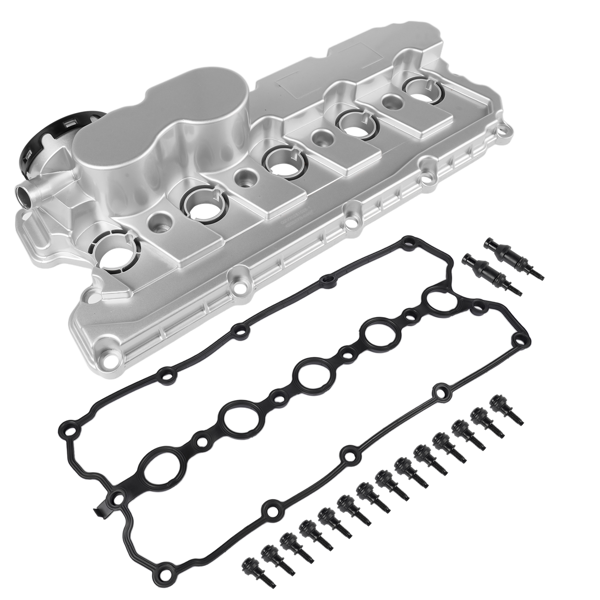 气门室盖 Valve Cover w/Gasket Replacement for 2006-2014 VW Jetta Rabbit Golf Passat 2.5L 07K103469F-4