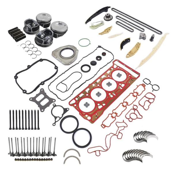 发动机大修包 Engine Rebuild Overhaul Pistons Gaskets Kit Replacement for VW Golf GTI Audi A4 A6 Q5 2.0T-4