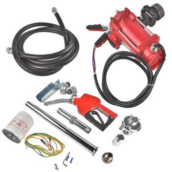 抽油泵 Fuel Transfer Pump 110V 15 GPM High Flow w/Automatic Nozzle & Filter Fit for Diesel