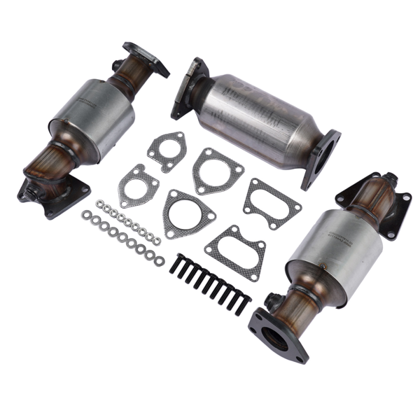 排气管 3x Catalytic Converters Kit Fit for Honda Accord 3.0L 2003-2007 45106 45107 45108-3