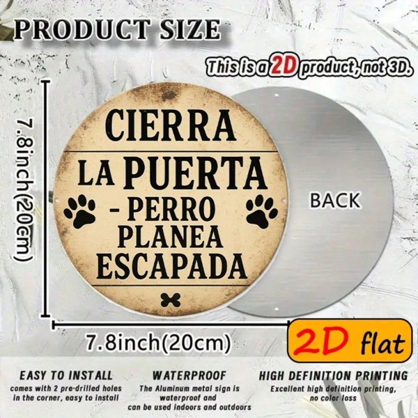 CIFbuy 1个尼亚加拉瀑布金属标牌 8x12英寸，质朴2D平铁壁饰，配以鲜艳的瀑布与绿植，复古风格，适用于室内室外 H（TikTok, temu 自提物流）-3