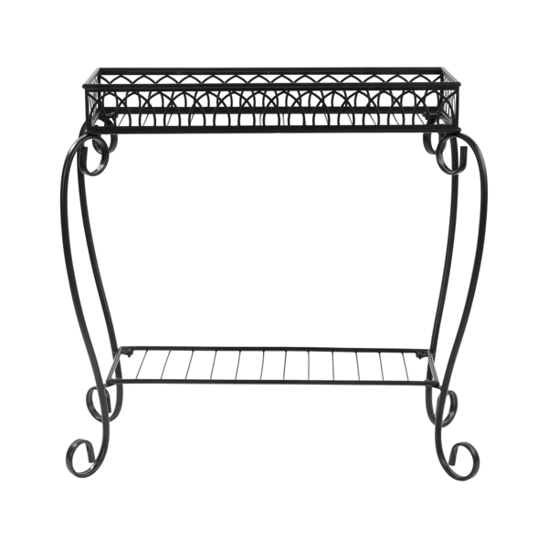 Traditional 2-Tier Plant Stand, 26" L x 13" W x 26" H-2