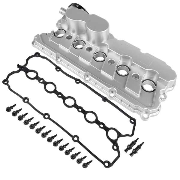 气门室盖 Valve Cover w/Gasket Replacement for 2006-2014 VW Jetta Rabbit Golf Passat 2.5L 07K103469F-3