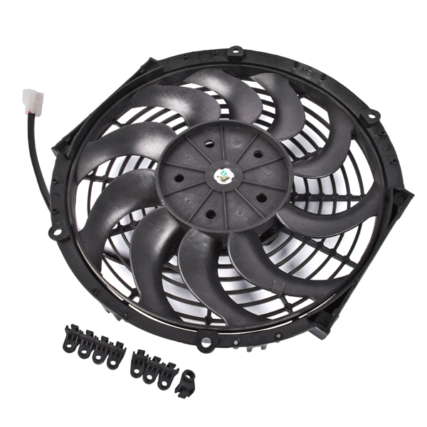 散热器风扇 Radiator Cooling Fan 30100465 Replacement for Spal VA09-BP12/C-54A 24V 12In Low Profile-5
