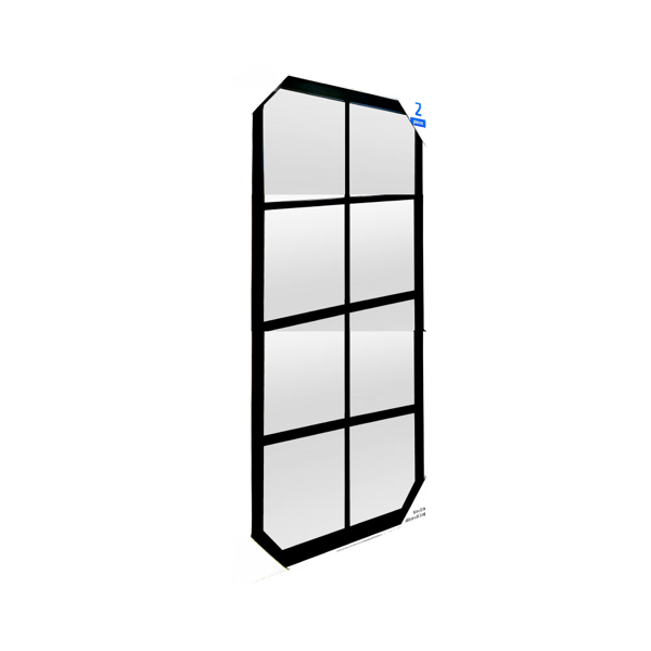 2 个装 16×32 英寸黑色边框大壁挂镜，客厅装饰-2