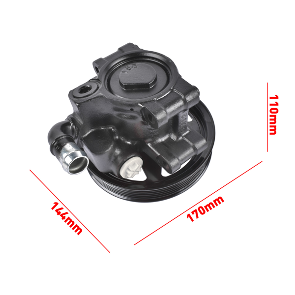 转向助力泵 Power Steering Pump w/ Pulley Fit for Ford Windstar V6 3.8L 1999 2000 2001 2002 2003-4