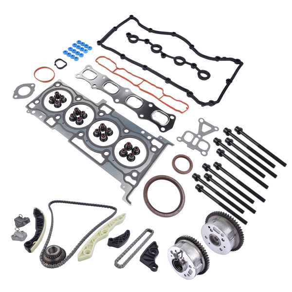 正时链条套装 Timing Chain Kit & Head Gaskets Replacement for Dodge Chrysler Jeep Compass 2.4L l4 DOHC-5
