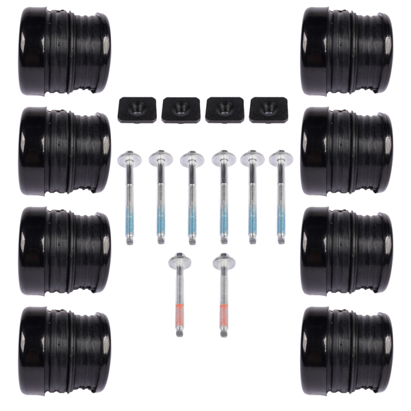 车身衬套套件 13848 Silicone Body Mount Bushings Bolt Kit Fit for 08-16 Ford F250/350 Super Duty-3