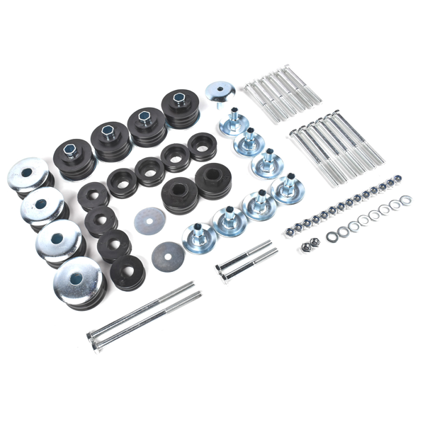 车身衬套套件 Body Cab Mount Bushings Kit &Nut fit for 99-07 Ford F-250 F-350 Super Duty KF04058BK-4