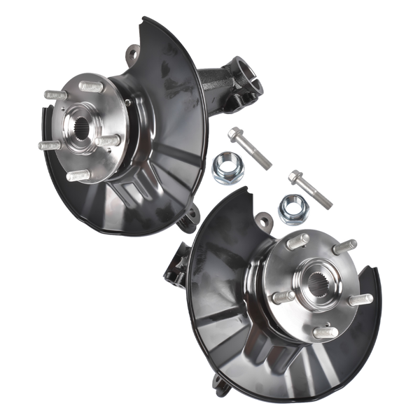 转向节总成 Pair Steering Knuckles Fit for Honda Civic EX-T Front Driver Passenger Side 686430/1-5