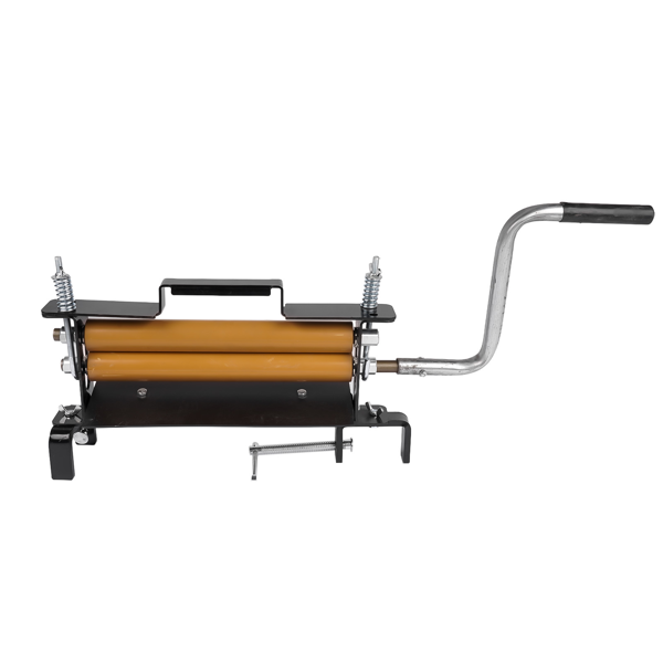 绞干机 Clothes Hand Crank Wringer Fit for Portable Washer Extract Moisture from Towels - Yellow & Black-3