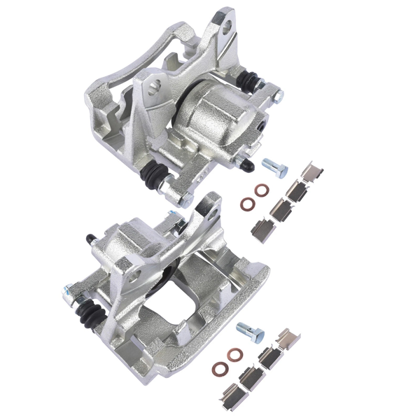 2pcs Rear Brake Caliper w/Bracket Replacement for Dodge Nitro Jeep Liberty Wrangler 3.8L V6 view 3