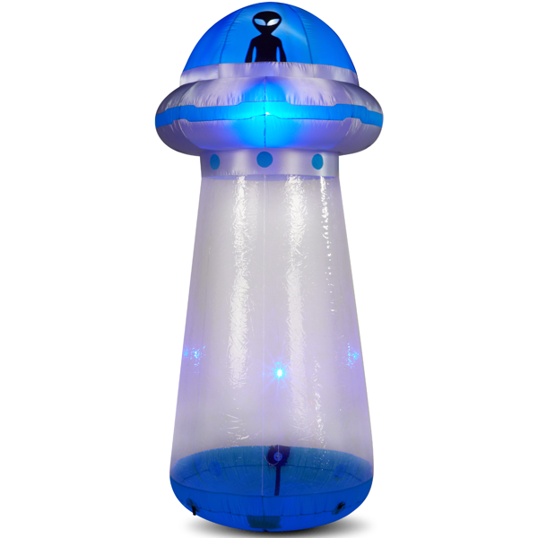 【替换81241045】8.8ft   飞碟UFO 可站人 4颗LED灯 万圣充气装饰 12V-5