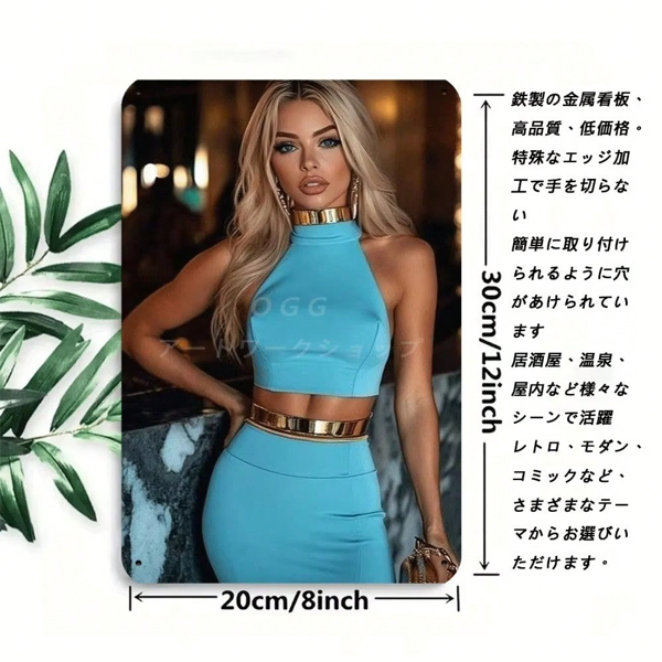 CIFbuy 复古心形金属墙饰，2D打印防水防锈牌匾，浪漫情人节装饰品，多功能家居用品（TikTok, temu 自提物流）-4