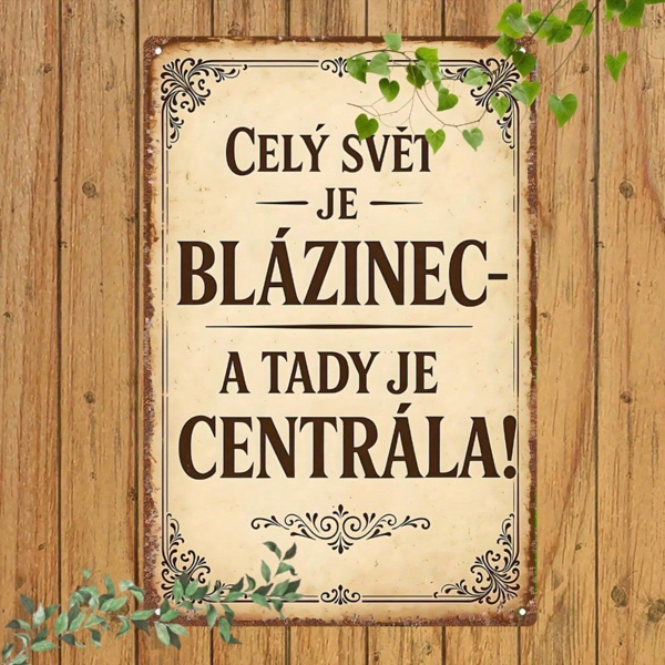 CIFbuy 愿上帝保佑这所家以及所有进入这里的人｜圆形铁质标牌，2D平面印刷复古趣味墙面装饰艺术，7.8*7.8英寸，1包装可悬挂（TikTok, temu 自提物流）-7
