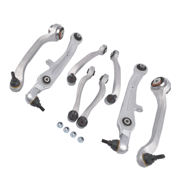 控制臂 8Pcs Front Upper and Lower Control Arms Replacement for 2004-2019 Bentley Continental Gt Gtc-3