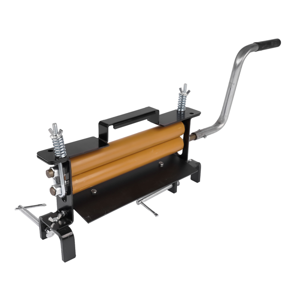 绞干机 Clothes Hand Crank Wringer Fit for Portable Washer Extract Moisture from Towels - Yellow & Black-5