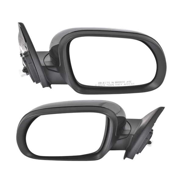 后视镜 Left and Right Manual Fold Non-Heated Door Mirror Fits for Kia Soul LX Hatchback 1.6L 2.0L L4 2020-2025 Black 2Pcs-1