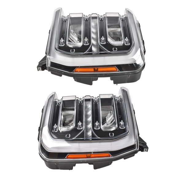 大灯总成 2Pcs Left & Right LED Headlight Set Fit for 2023-2026 Ford F-250 F-350 Super Duty FO2502432/3432-1