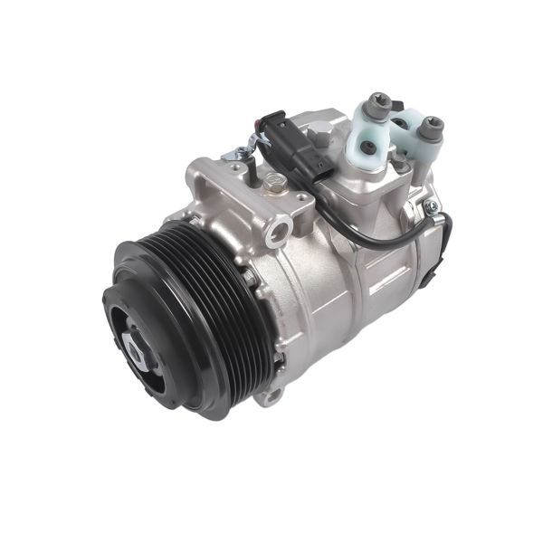 空调压缩机 12V A/C Compressor with 7-Groove Clutch Fits for Mercedes-Benz GLX350 GLX450 3.0L V6 Sport Utility 2015 Silver 1Pc-2
