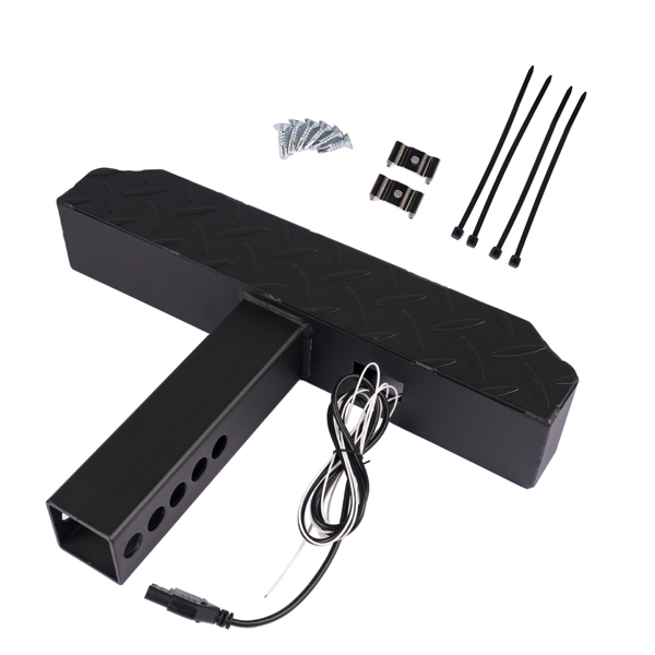 踏板 Hitch Step with Light 108 LED Brake Lighting (6 Modes) 700lbs Max Load Steel Bar-5