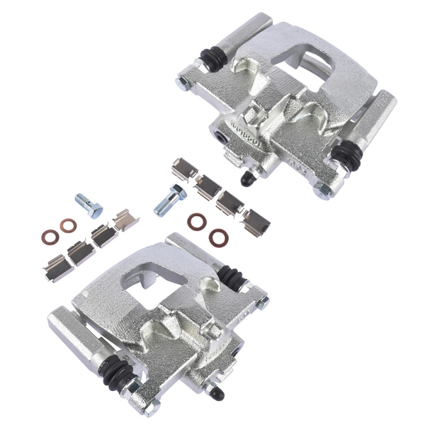 2pcs Rear Brake Caliper w/Bracket Replacement for Dodge Nitro Jeep Liberty Wrangler 3.8L V6 view 2