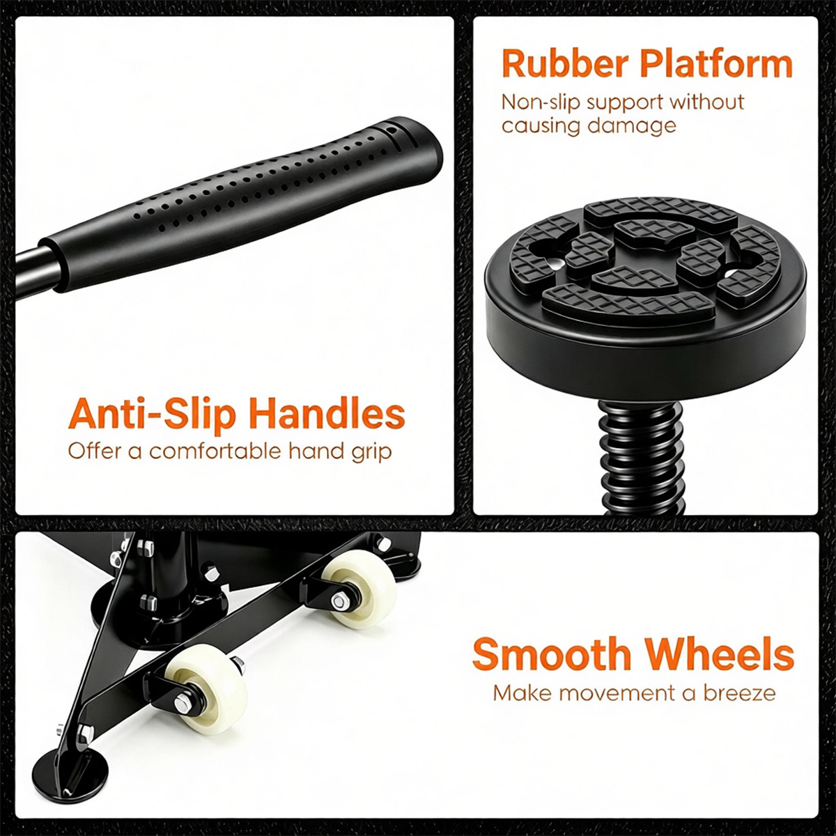 1,654 lb Adjustable Underhoist Support Stand view 4