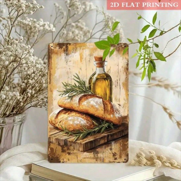 CIFbuy 复古怀旧金属标牌 2D 平面万圣节黑猫南瓜灯笼艺术画装饰 8x12 英寸 单件经典摆件（TikTok, temu 自提物流）-6