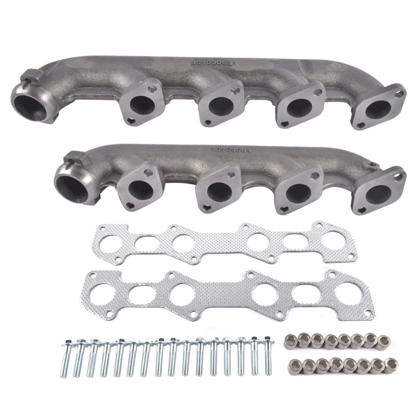 排气歧管 002560CASTF Upgraded Manifold Kit + Hardware Fit for Ford 6.0 Powerstroke 6.0 03-07-5