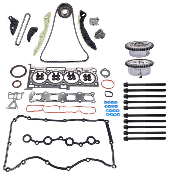 正时链条套装 Timing Chain Kit & Head Gaskets Replacement for Dodge Chrysler Jeep Compass 2.4L l4 DOHC-4
