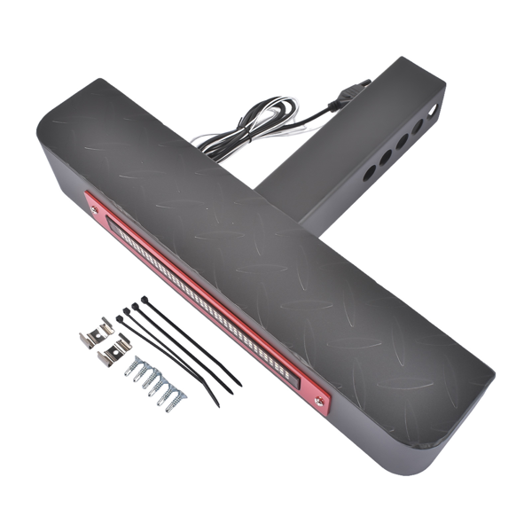踏板 Universal Hitch Step w/ LED Brake Light Fit for 2" Receiver Trucks  ATVs SUVs Vans-2