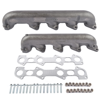 排气歧管 002560CASTF Upgraded Manifold Kit + Hardware Fit for Ford 6.0 Powerstroke 6.0 03-07