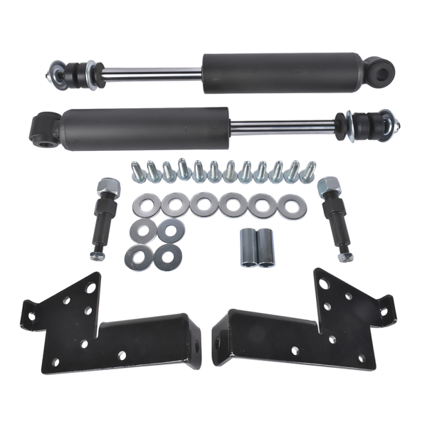 减震器 Front Bolt On Shock Relocator Kit Fit for Chevrolet Bel Air Impala El Camino 1958-1964 Black-4