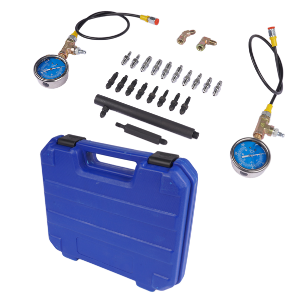 刹车油压力表 0-3500PSI ABS Hydraulic Oil Pressure Gauge Kit Brake System Test Diagnostic Tool-3
