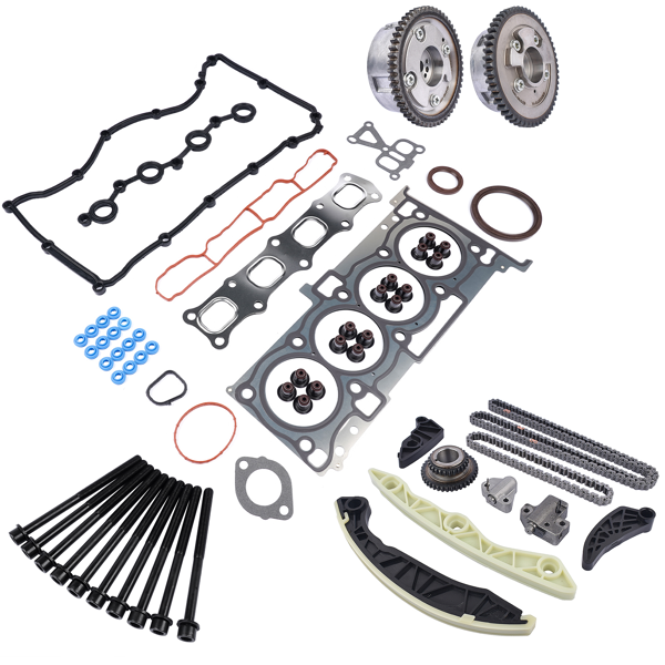 正时链条套装 Timing Chain Kit & Head Gaskets Replacement for Dodge Chrysler Jeep Compass 2.4L l4 DOHC-6
