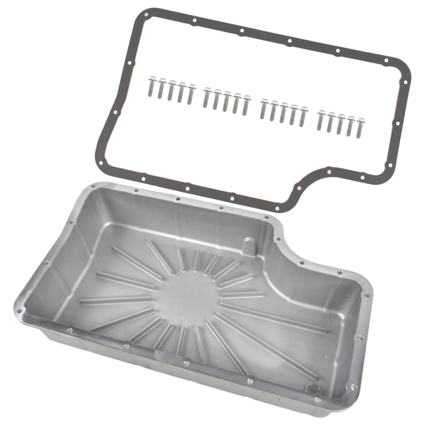 变速箱油底壳 Heavy Duty 6R140 Transmission Deep Pan Fit for  Ford F250/F350 11-19 Aluminum Silver-5