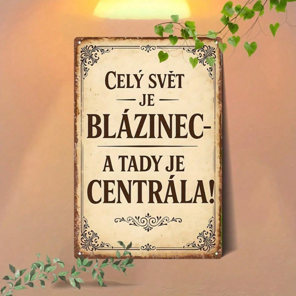 CIFbuy 愿上帝保佑这所家以及所有进入这里的人｜圆形铁质标牌，2D平面印刷复古趣味墙面装饰艺术，7.8*7.8英寸，1包装可悬挂（TikTok, temu 自提物流）-8