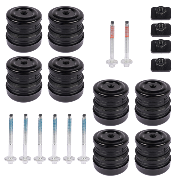 车身衬套套件 13848 Silicone Body Mount Bushings Bolt Kit Fit for 08-16 Ford F250/350 Super Duty-7