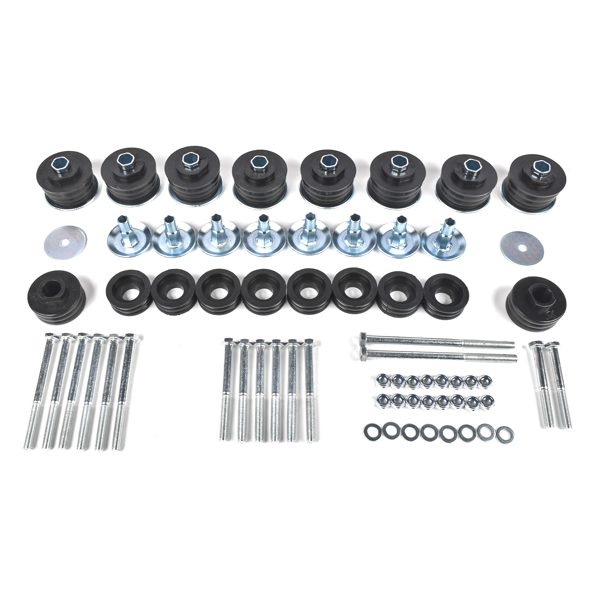 车身衬套套件 Body Cab Mount Bushings Kit &Nut fit for 99-07 Ford F-250 F-350 Super Duty KF04058BK-1