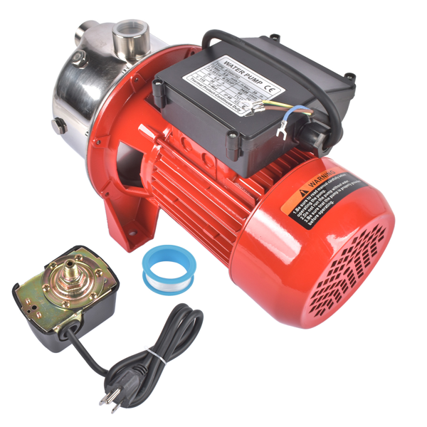 喷射泵 Jet Pump 115/230 Volt 3/4 HP 12.8 GPM Fit for Wells Up To 25' Deep 97080702 Red New-5
