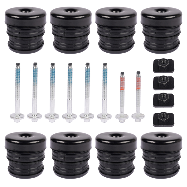车身衬套套件 13848 Silicone Body Mount Bushings Bolt Kit Fit for 08-16 Ford F250/350 Super Duty-6